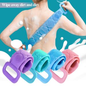 Bath Shower Silicone Body Brush Belt  Random colour