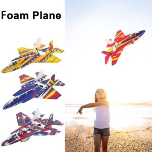 Electric Foam Plane Fighter USB Rechargeable Hand Throw Glider Assembled